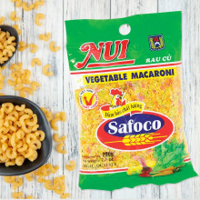 Nui rau củ hình chữ Safoco 200g