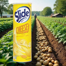 Khoai Tây Chiên Vị Phô Mai Slide Potato Crisps 150gr