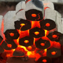 Than gáo dừa BBQ