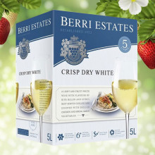 Rượu vang Úc Berri Estates Crisp Dry White 5L